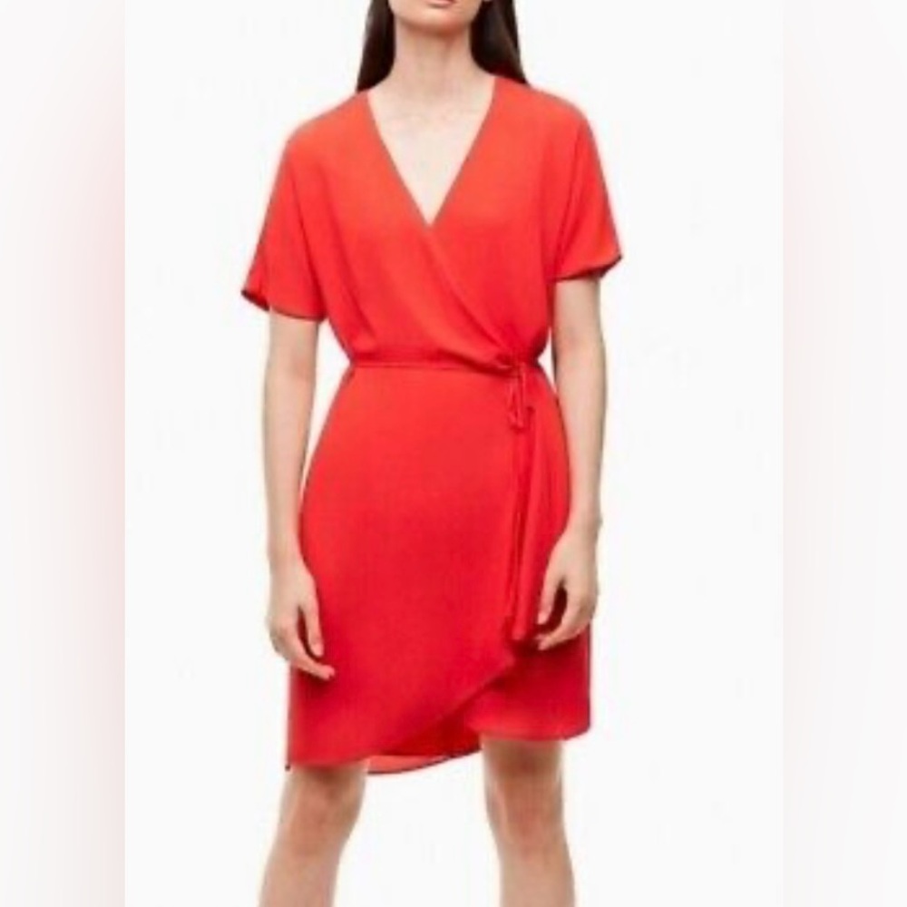SOLD Babaton Red Wrap Dress